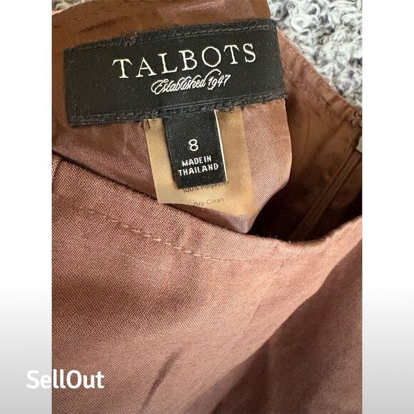 Talbots Women's Brown Knee Length Pencil Skirt Size 8 Business Casual - Picture 3 of 5